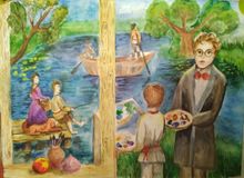 Бубнова Настя -  Григорий Сорока достойный ученик Венецианова 13лет