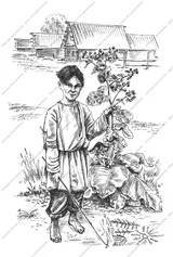 Константинов Л.Н.-Художник Григорий Сорока в детстве.Д.Покровское, вотчина отставного ротмистра П.И.Милюкова 1830-й год.