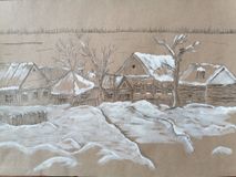 Наумова Саша 13л.-Зимний этюд в память Г.Сороки